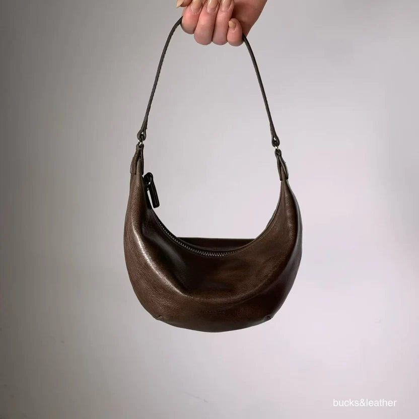 Real Leather Small Moon Bag（包包）