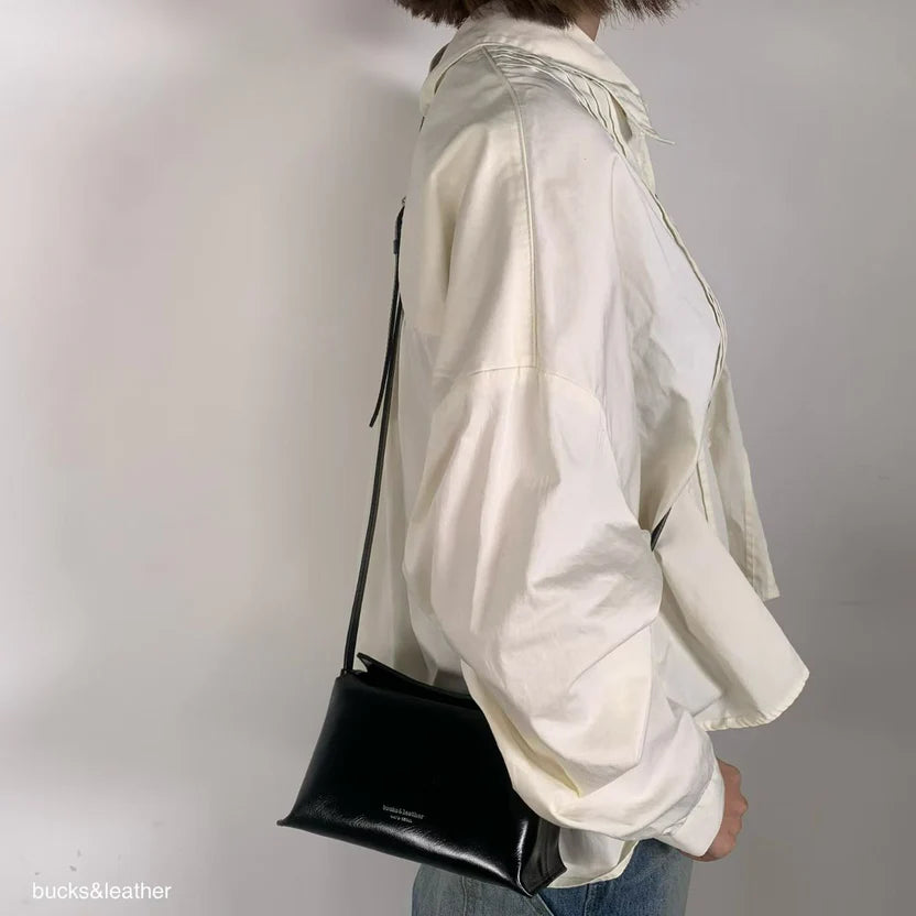 Real Leather Flap Bag 新款亮面牛皮￼（包包）