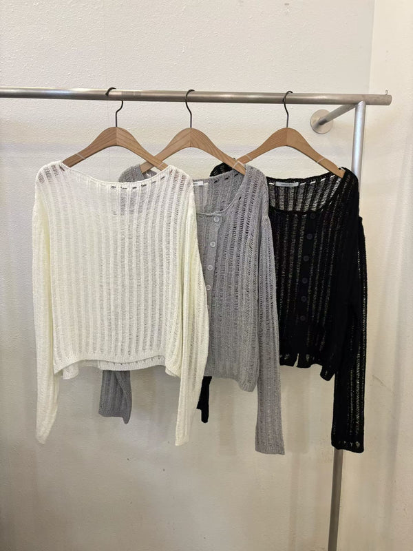 Knitted Button Top
