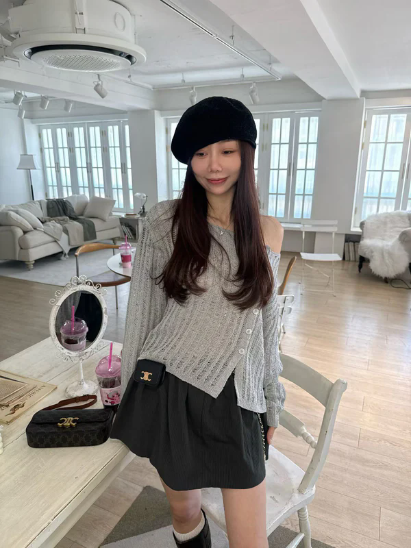 Knitted Button Top