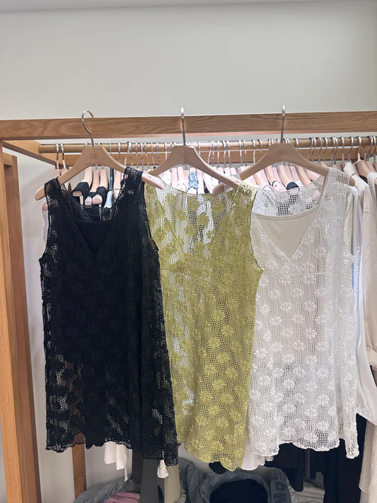 3D Flower Mid Length Tank