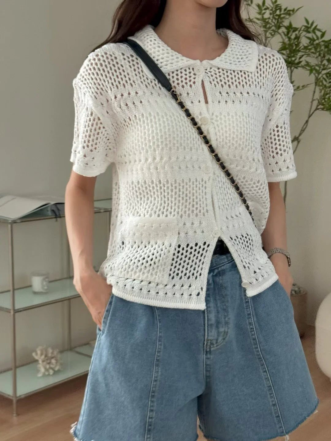 Flowery Knitted Jacket