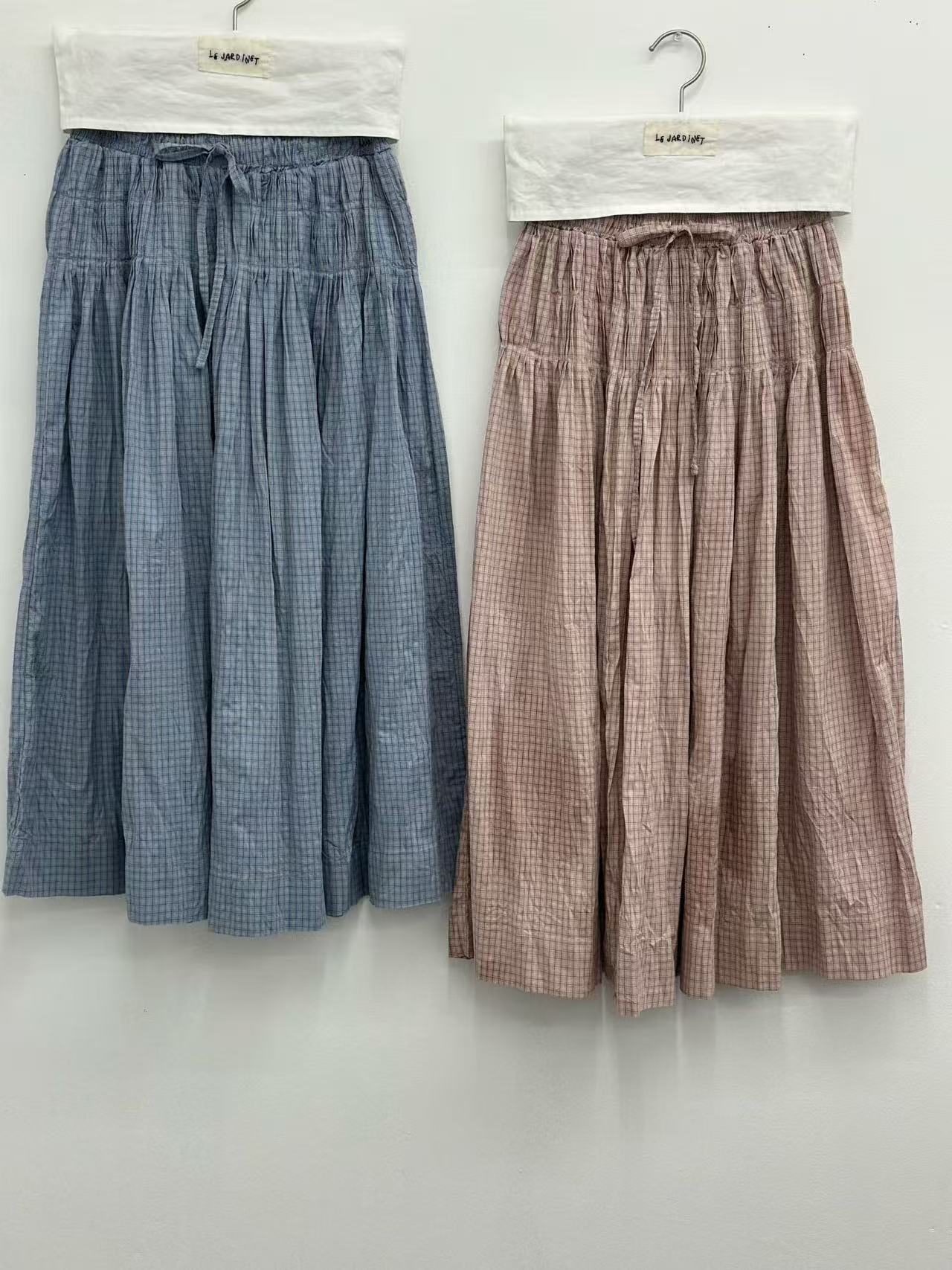 棉質日系暗格SK