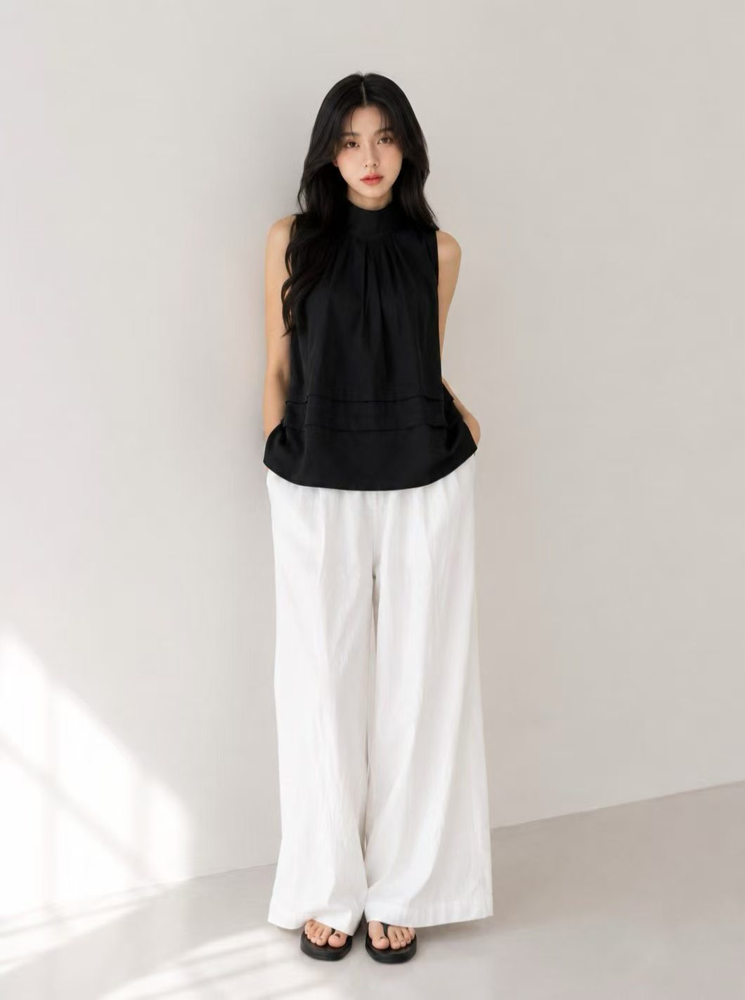 後蝴蝶結Long Shrit