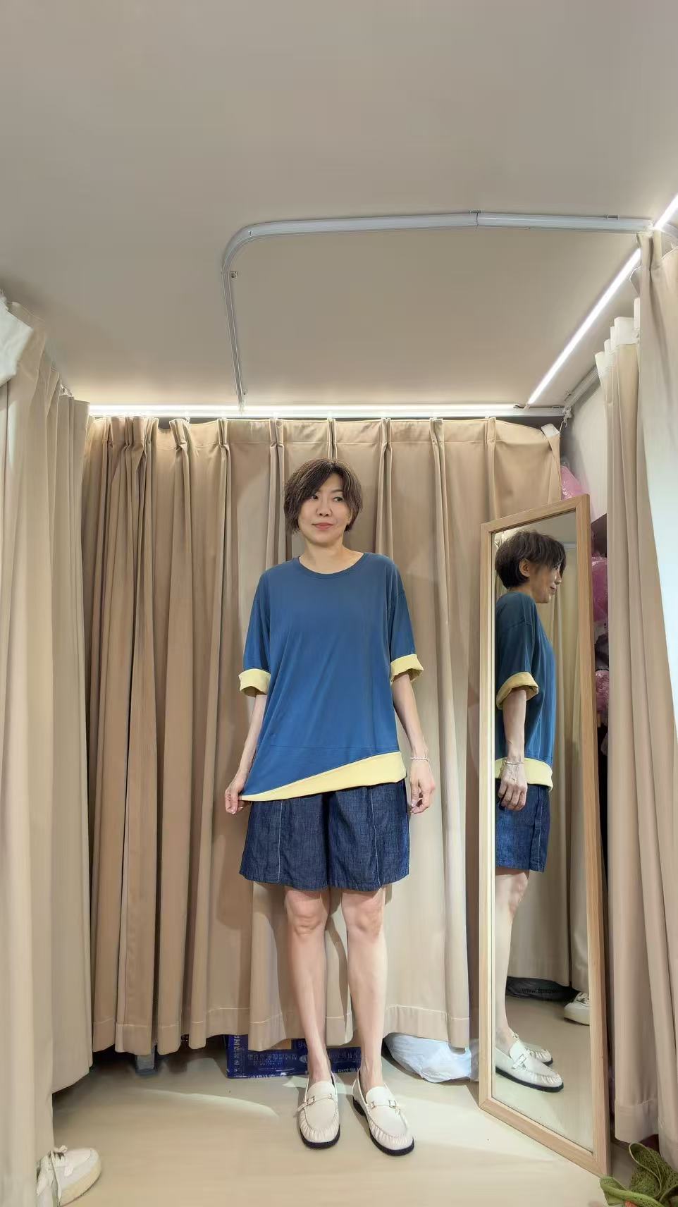 純棉滑滑質地long tee