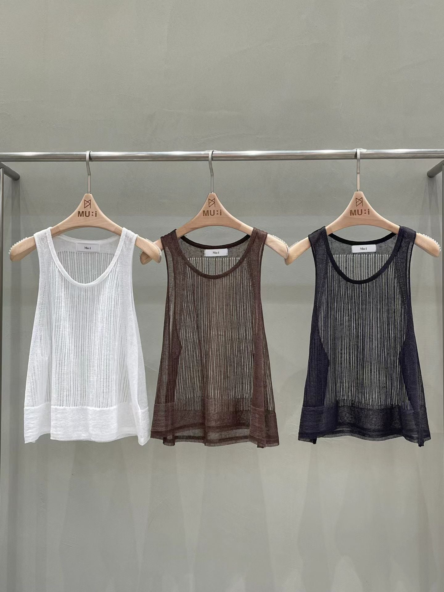 Thin Lined Knitted Tank Top