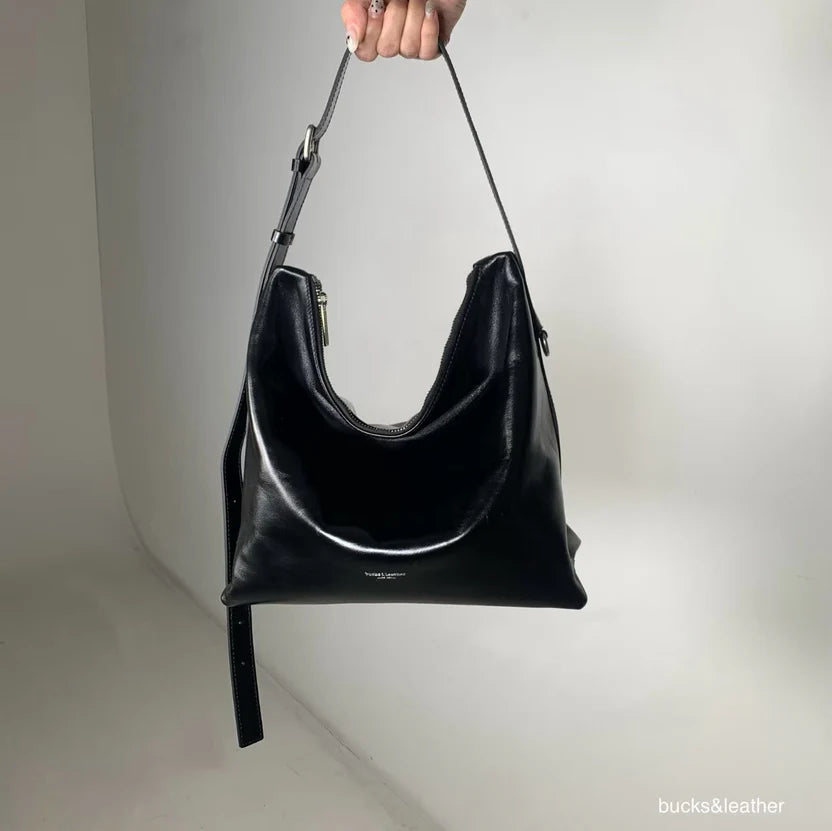 Real Leather Office Zipped Bag 小號（包包）