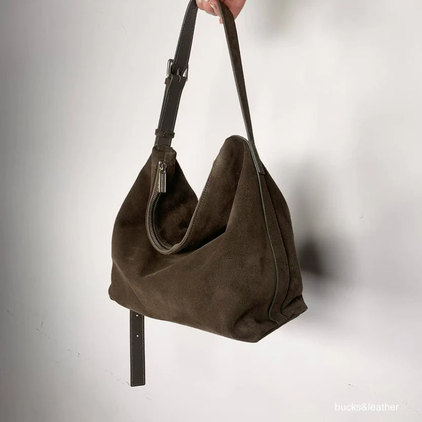 Real Leather Office Zipped Bag 小號（包包）