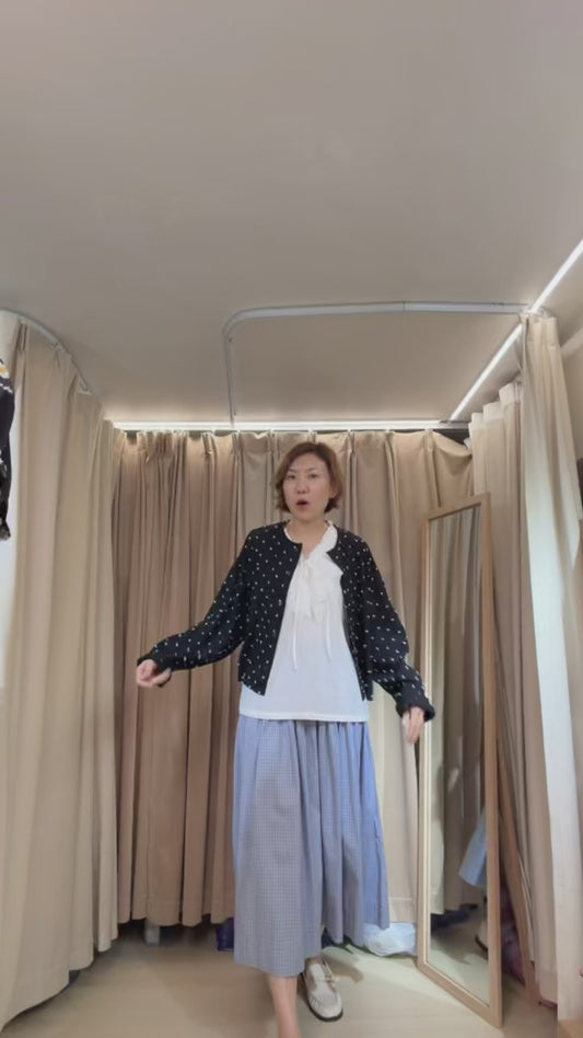 黑色點點外套上衣