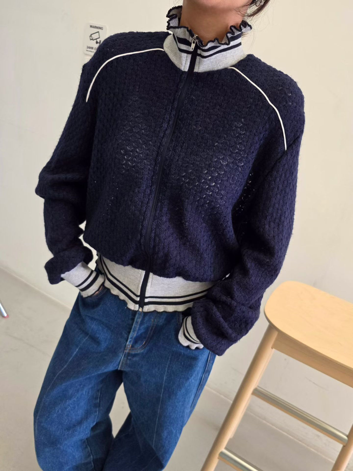 薄冷衫外套top