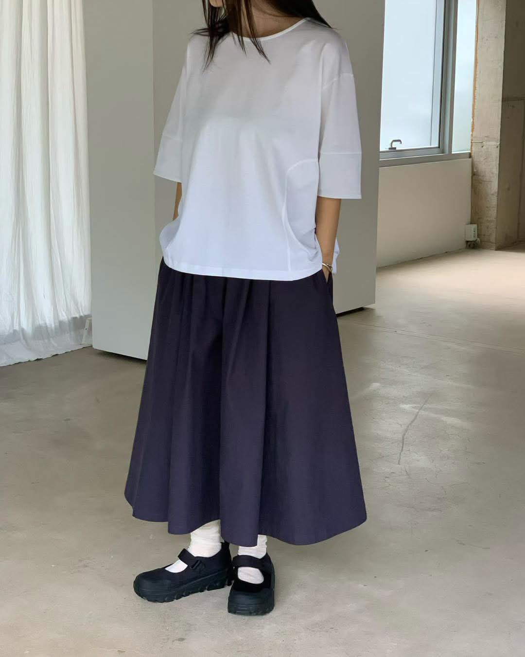 REVE全棉中袖T